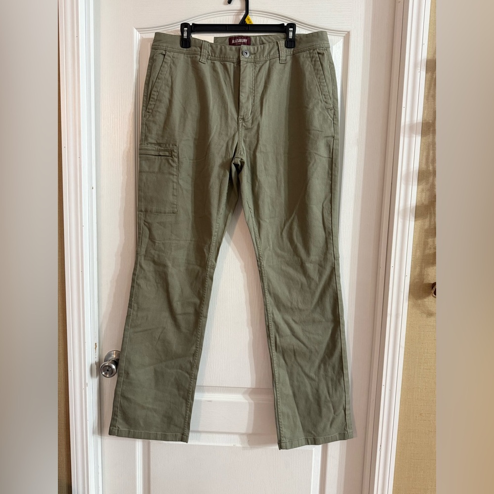 Alesbury Men’s Olive Green Straight Pants NWT Sz 35x34. 9172